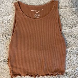 American Eagle Brown/Tan Crop Top